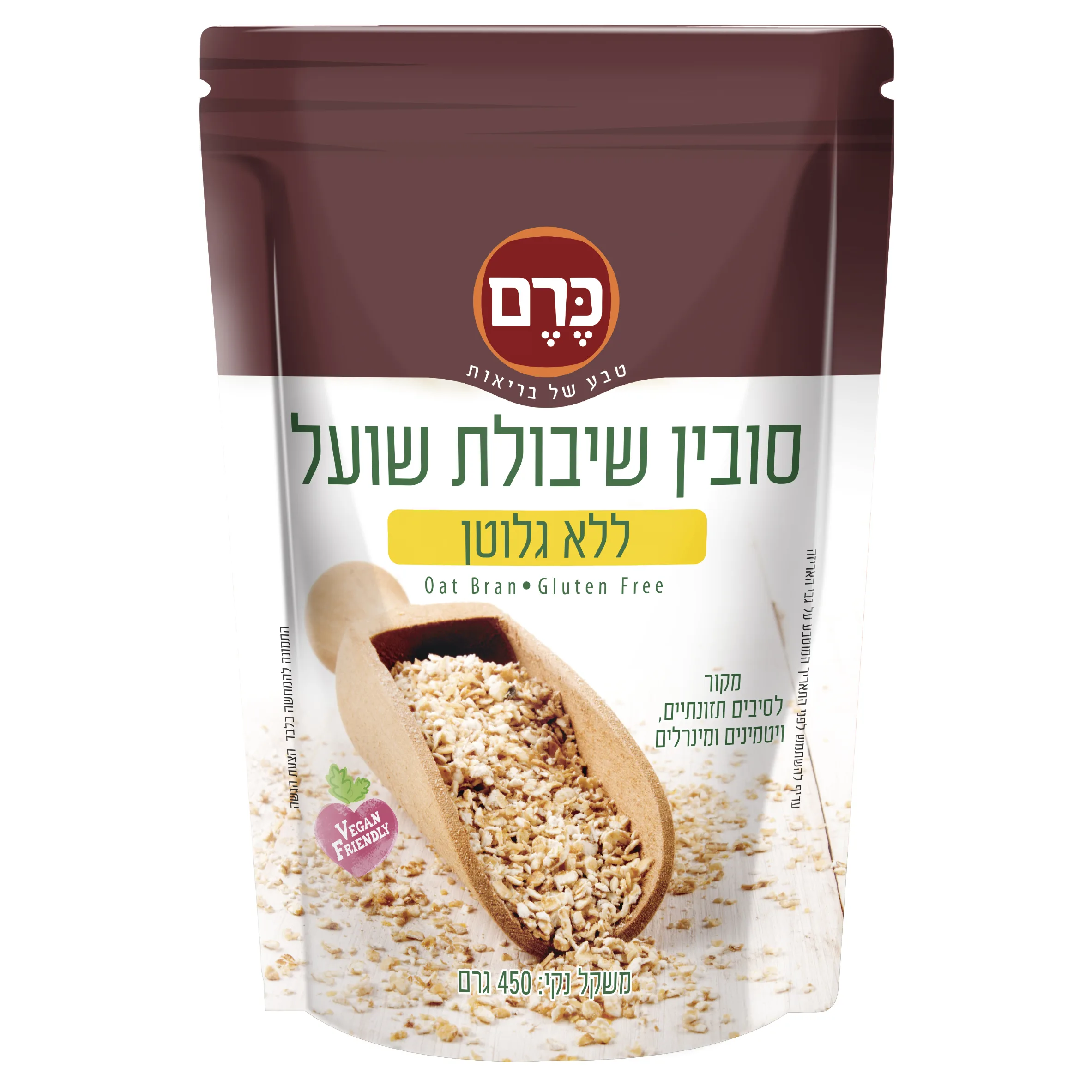 שקית סובין שיבולת שועל ללא גלוטן של כרם
