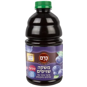 בקבוק משקה שזיפים טבעי של כרם