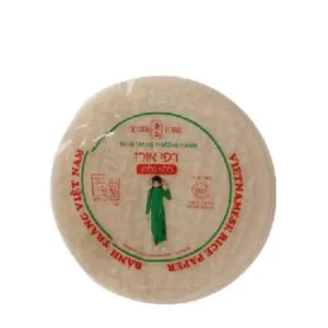 חבילת דפי אורז עגולים ויאטנמיים באריזה שקופה