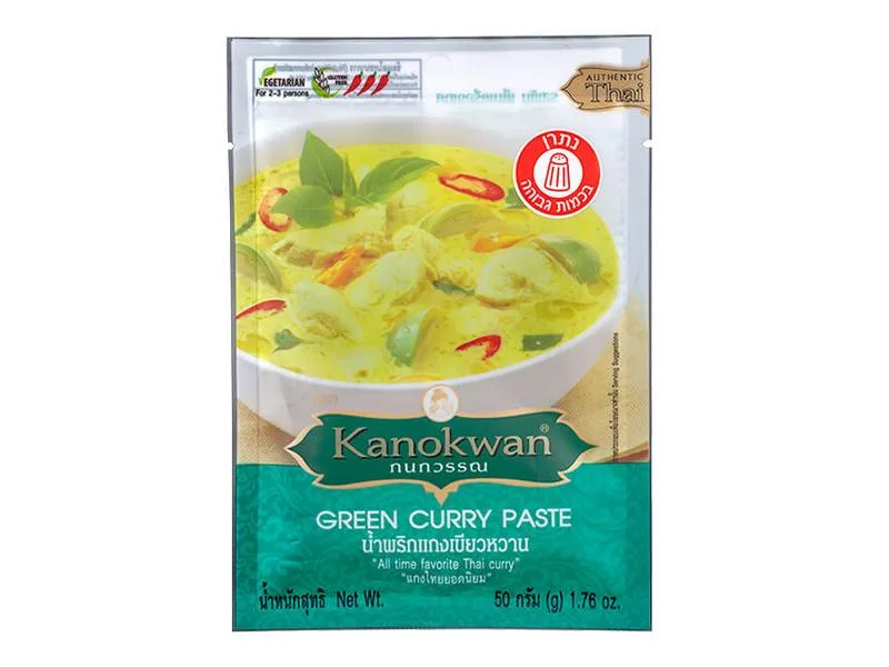שקית מחית קארי ירוק של Kanokwan, 50 גרם